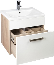 Iddis Мебель для ванной Mirro 60 подвесная белая/ясень шимо – фотография-5